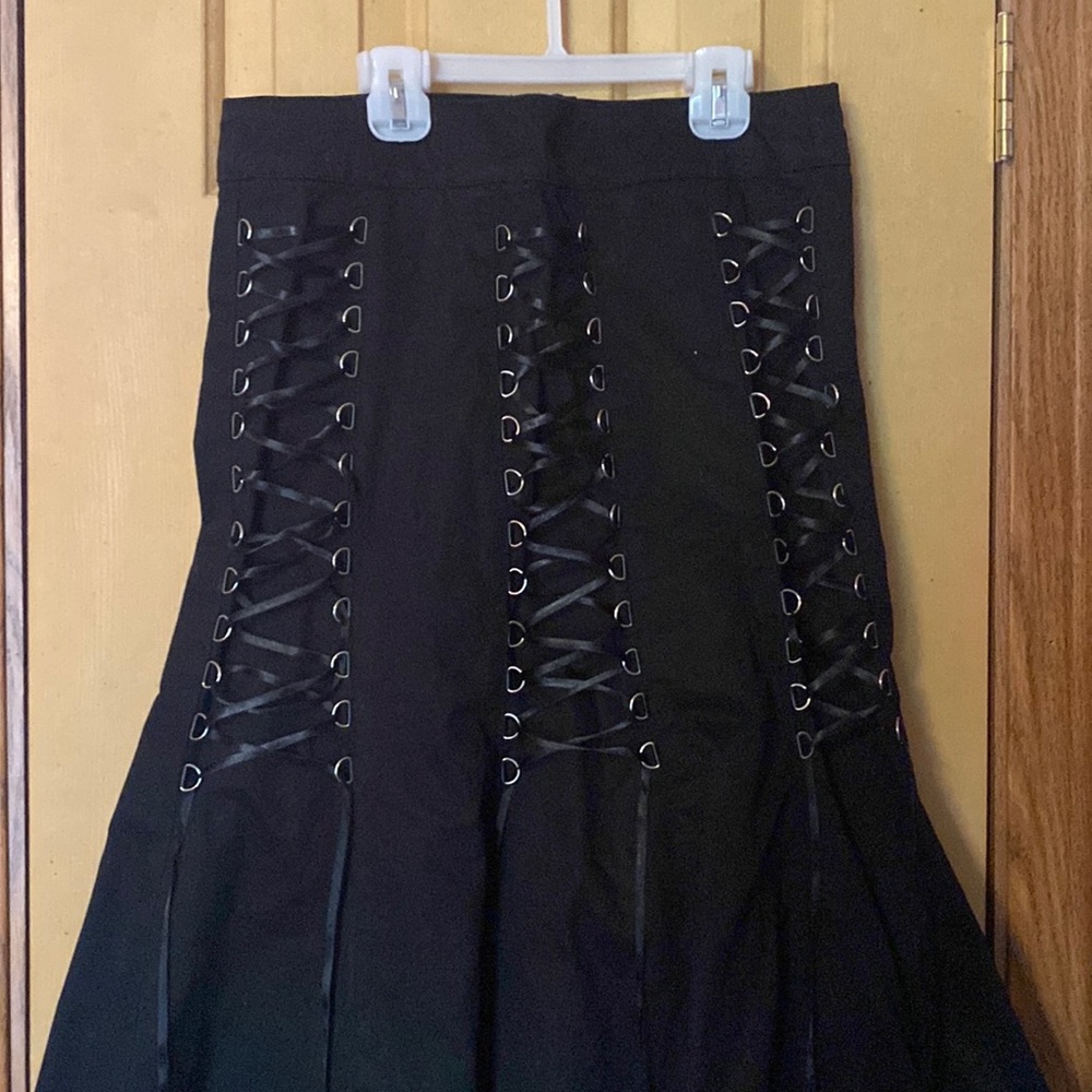 Black skirt with laces Size 6.